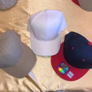 NEW 3 piece bundle Velcro strapback SnapBack